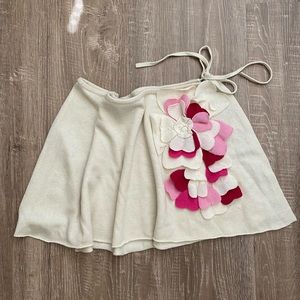 BCBG Max Azria Silk Cashmere Floral Capelet